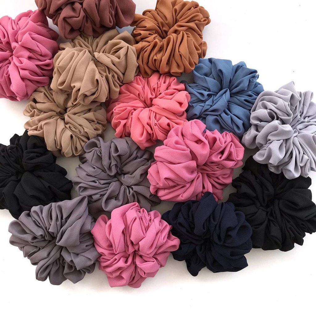 Scrunchie hijab / Ikat rambut hijab / Scrunchie hijab