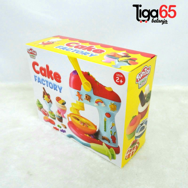 Fun Doh / Lilin Mainan Anak / Mainan Edukasi / Clay / Cake Factory / Fun Dough Cake Factory