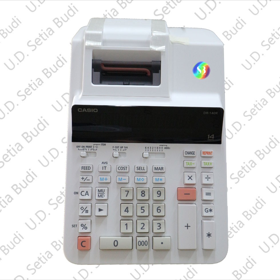 Kalkulator Printing Casio DR-140R Asli dan Bergaransi