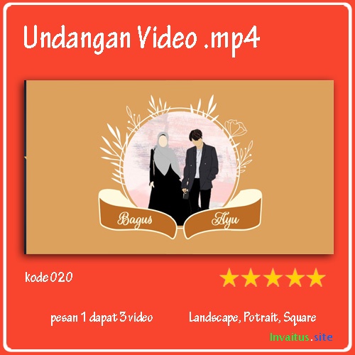 [ VIDEO DENGAN FOTO TERMURAH ] UNDANGAN DIGITAL VIDEO PERNIKAHAN UNDANGAN NIKAH MODEL 020