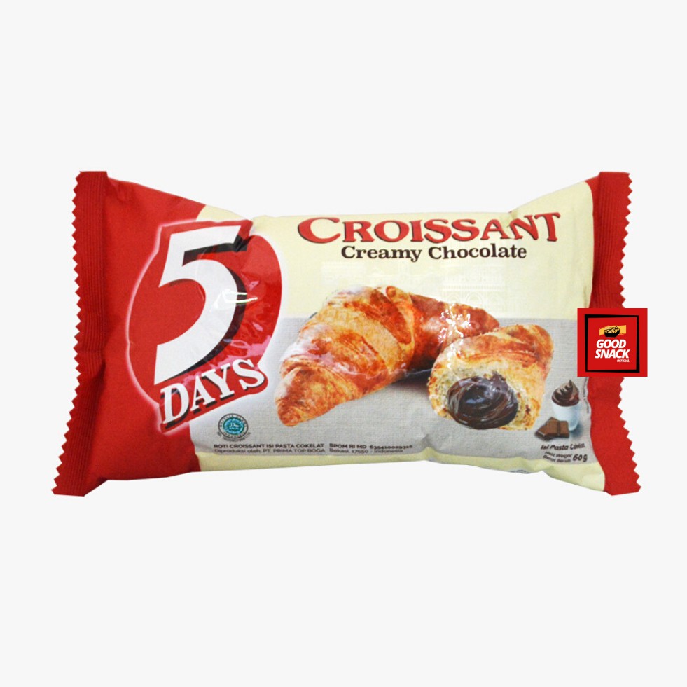 SATUAN 5Days Roti Croissant Creamy Chocolate - 60gr ...