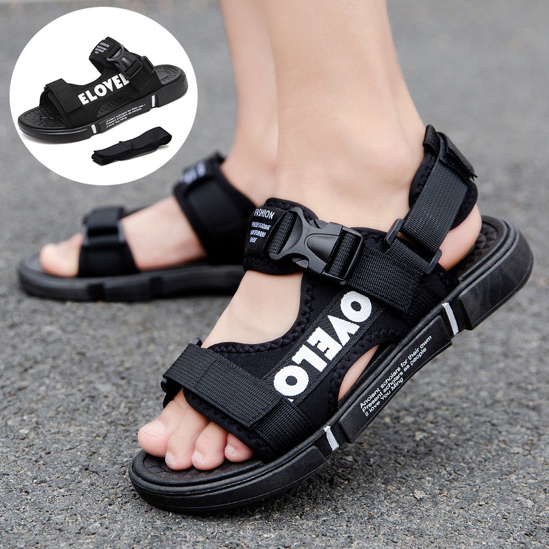 FOKU Sandal Pria Sandal Slide Sendal Pantai Pria Kasual Sandal Gunung Terbaru