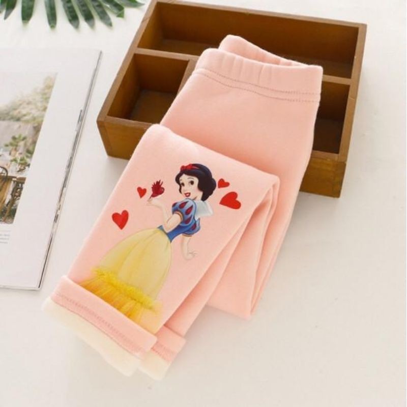 Legging Princess Anak Elsa Ariel Snow White Leging anak 3D Karakter