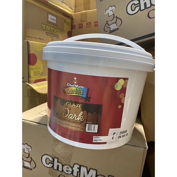

Chefmate Glaze dark coklat premium topping donat (ECER)