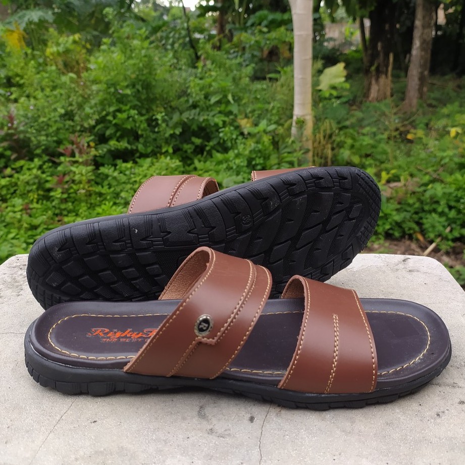 Sandal Pria kulit pu leather Murah 01