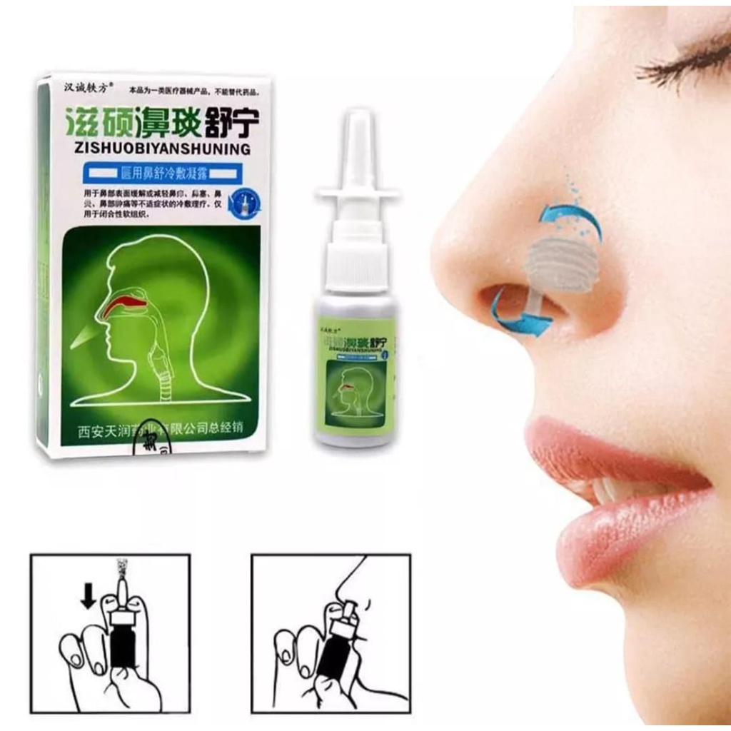 Semprotan Hidung Untuk Membantu Meringankan Sinusitis Rhinitis Pilek / Sepray Hidung