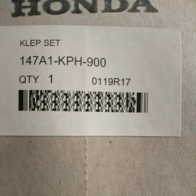 Klep Set Honda Karisma 147A1 KPH 900