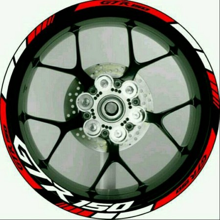 Share: Favorit (20) Stiker velg motor honda supra gtr 150 uk velg ring 17.