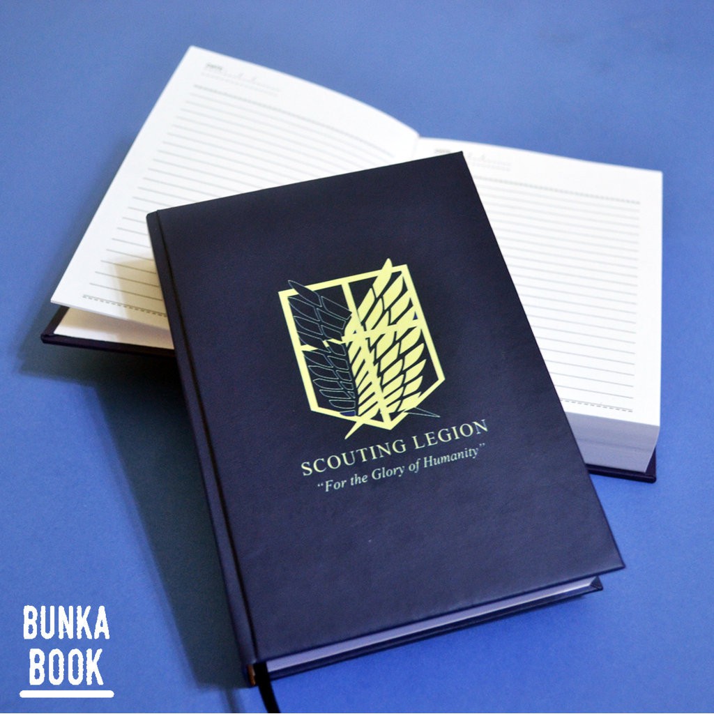 

Pocket Book Hardcover Anime Shingeki no Kyojin Scouting Legion Ukuran A6 Jurnal Agenda Planner