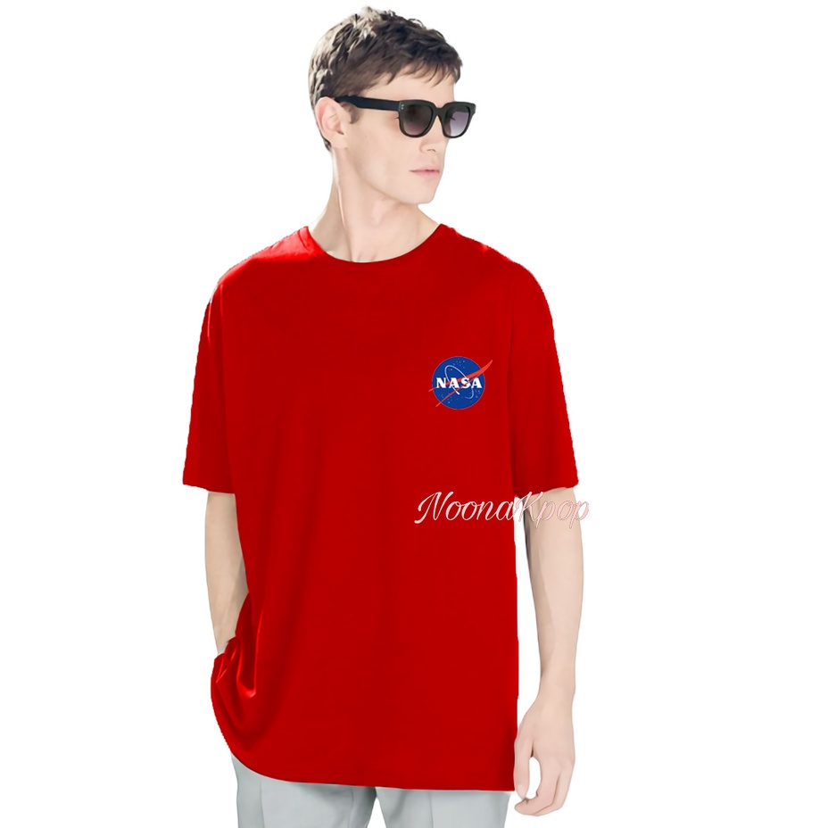 COD Kaos Nasa Pria Wanita Tshirt Oversize Katun 24S