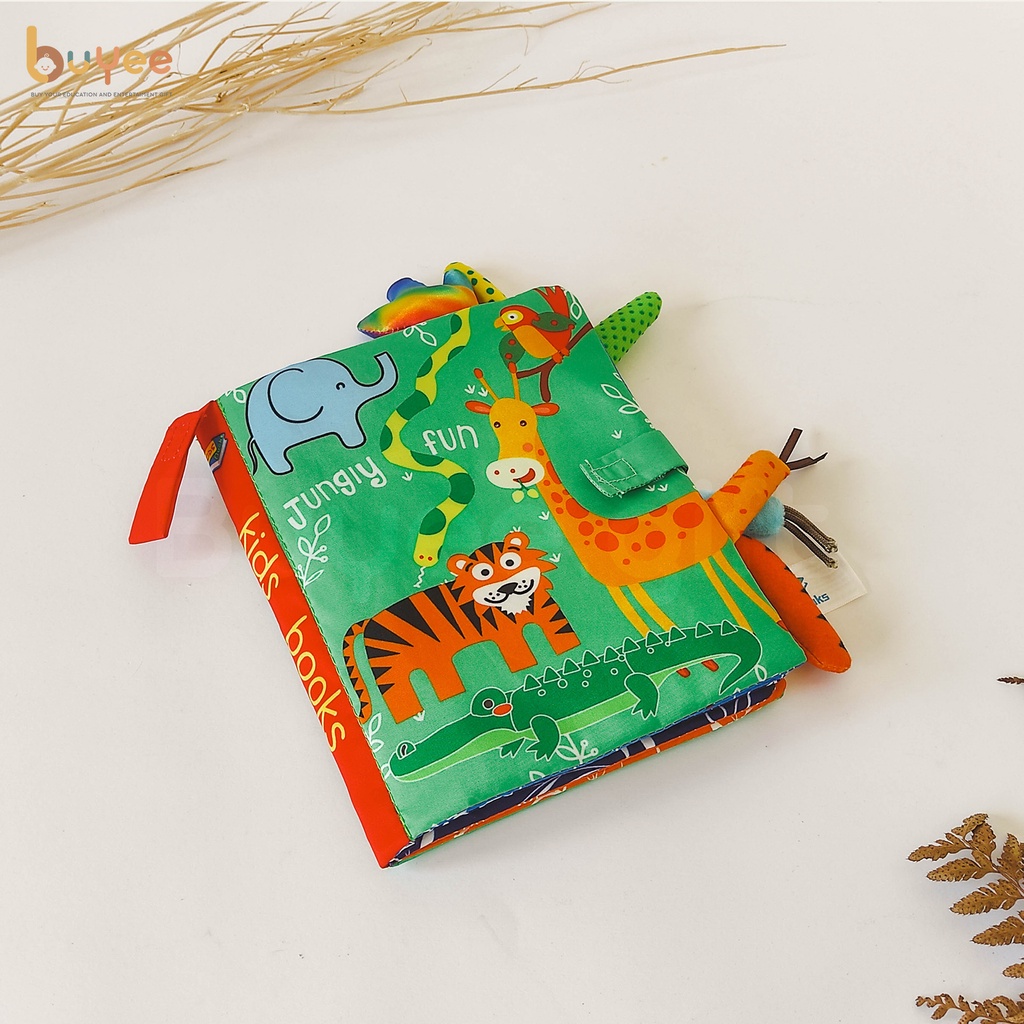 Mainan Bayi Softbook | Buku kain Bayi | Sensory Cloth Book for Baby