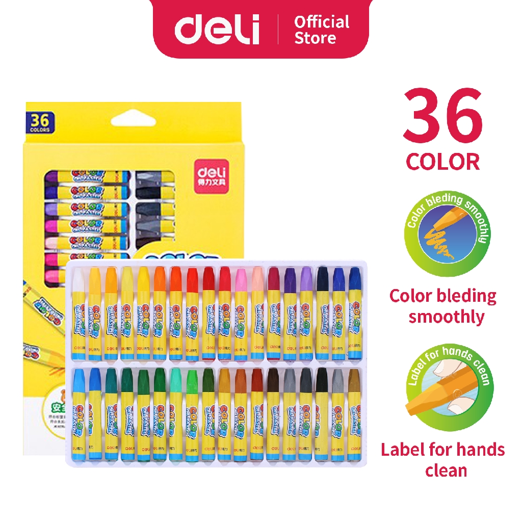 

Deli Krayon Oil Pastel 12 18 24 36 Warna 6964