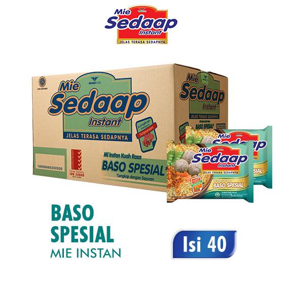 

Sedaap Mie Instan Baso Spesial 77 gr 1 Dus isi 40 pcs