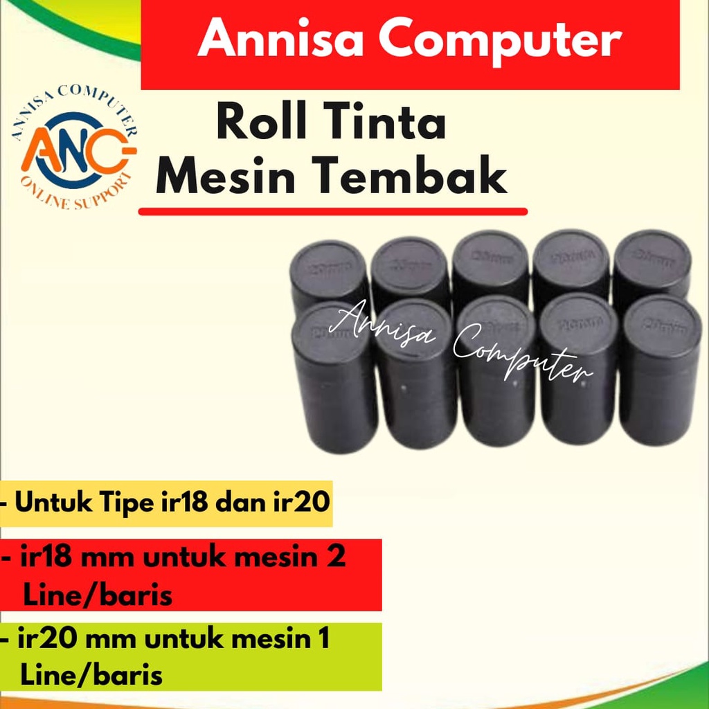 

INK ROLLER Warna Hitam / Tinta Label Harga JOYKO / VT 9500 / Murah