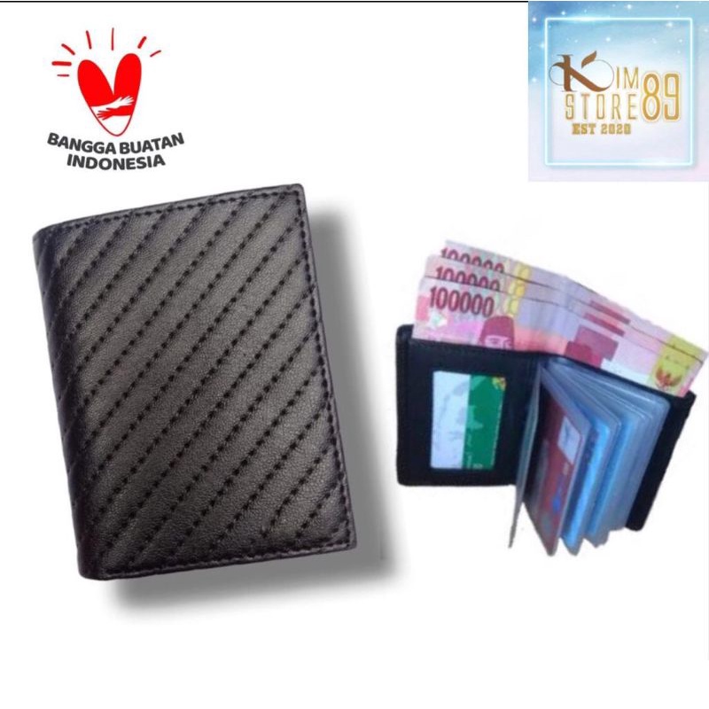 Dompet Kartu Nama 18slot in 1 Pria Wanita - Polos