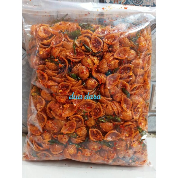 

makaroni kerang pedas daun jeruk isi 250gr