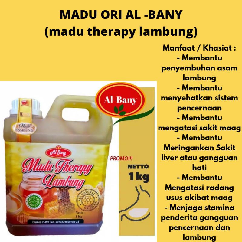 

MADU ORI AL-BANY/MADU THERAPY LAMBUNG/MADU MAAG