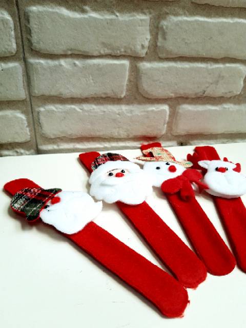 GELANG NATAL LED SLAP BRACELET KADO SOUVENIR PESTA COSPLAY NATAL