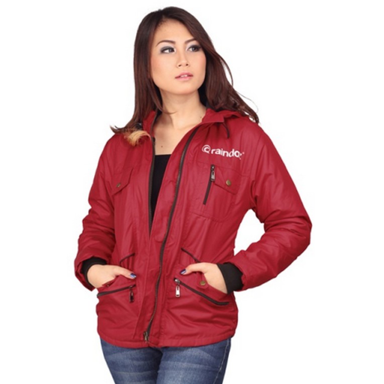 Jaket Merah Raindoz By Satisfashion RRL 007