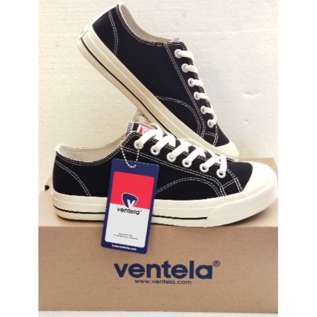 Sepatu VENTELA Basic/sepatu sneaker Ventela Basic/Sepatu sekolah Ventela Basic/ Black -Natural