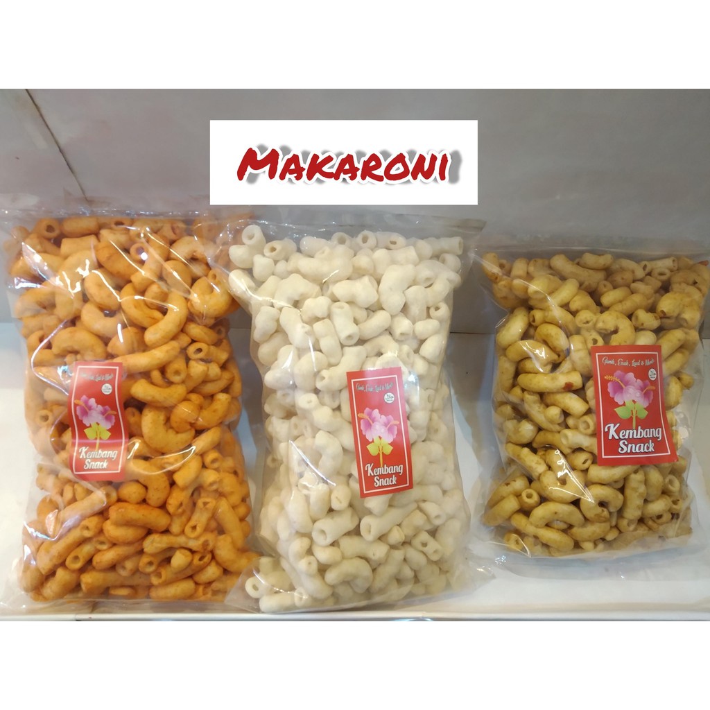 

KUE KERING-MAKARONI ASIN-GURIH-RENYAH-EMPUK-250GR-KEMBANG SNACK