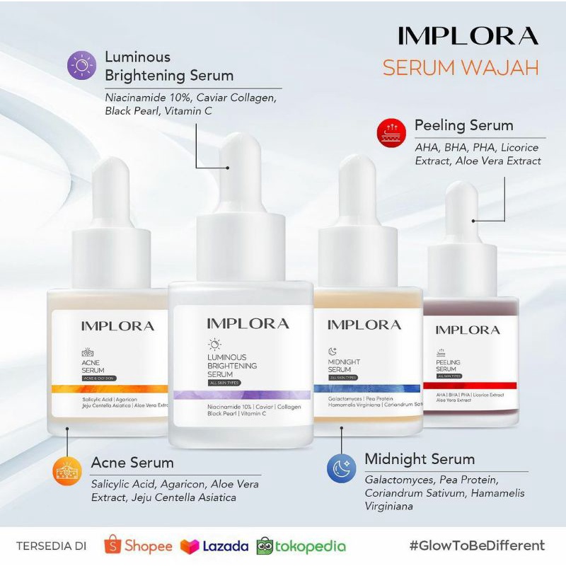 SERUM IMPLORA I IMPLORA FACE SERUM | 20 ML | BPOM