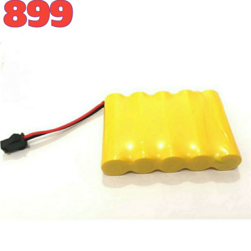 MAINAN BATERAI | BATERRY | BATRE CHARGER MOBIL REMOTE RC RANGKAI 5 (800X5) 4000MAh 6 VOLT