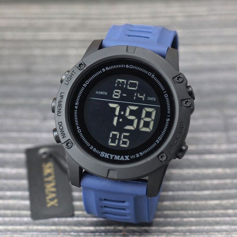 Besst Seller!!! Jam tangan Pria Skymax Original Anti Air Bisa Bawa BERENANG_JAM Tangan Pria Digital Strap Rubber Standar Militer_jam tangan Pria SPORT 30 ATM COD