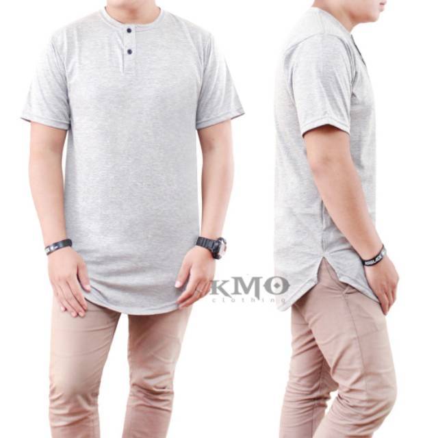 KMO Kaos Kurta Pakistan Pria Muslim Lengan Pendek