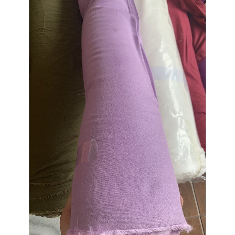 Kain RAYON katun uniqlo rayon polos kualitas bagus-LILLAC