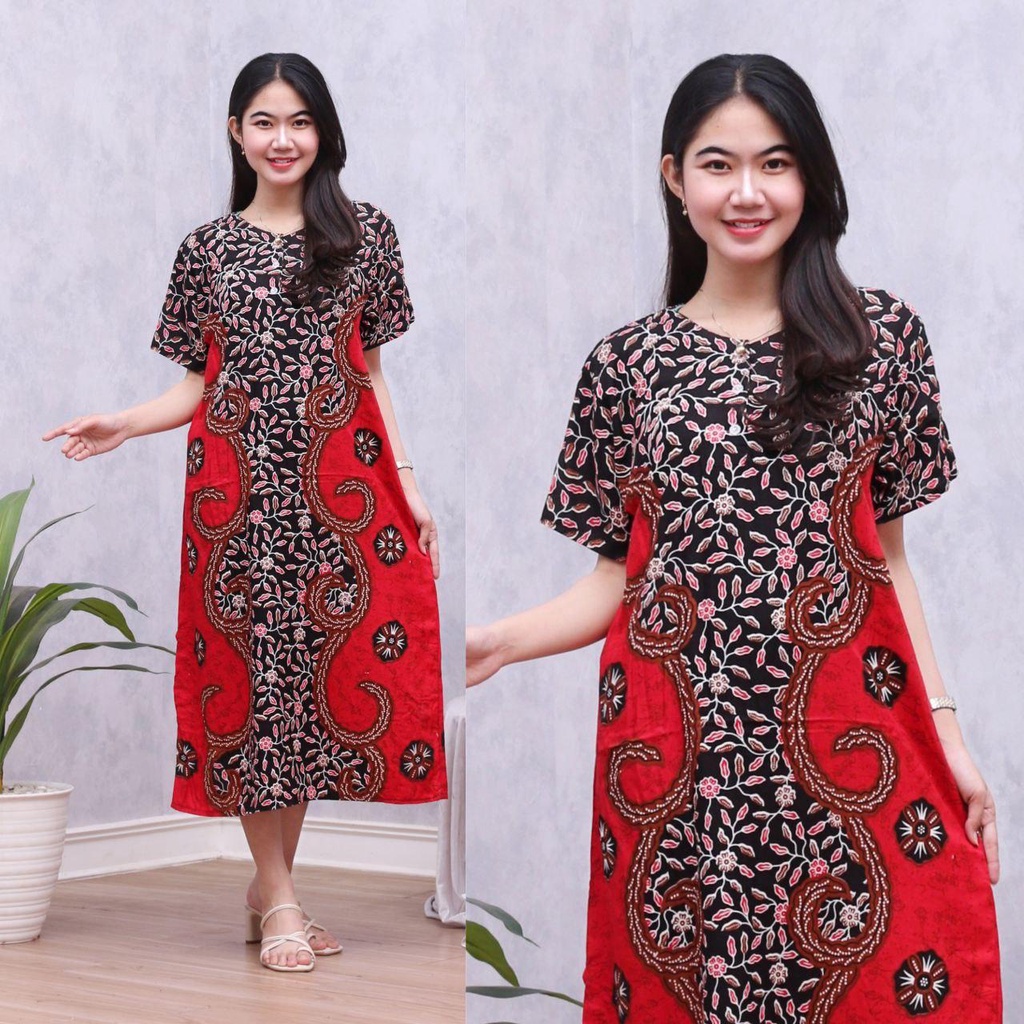 Daster Batik CORDELIA Dater Busui Daster Cantik Baju Tidur Baju Santai Baju Batik