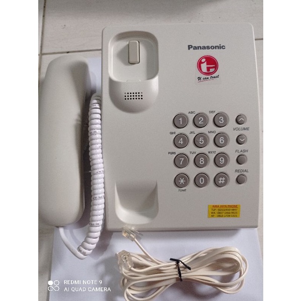 Pesawat Telepon Panasonic SECOND SPESIAL  KX--TS505 / KX-TS500 Telepon Rumah Buat indihome &amp; PABX