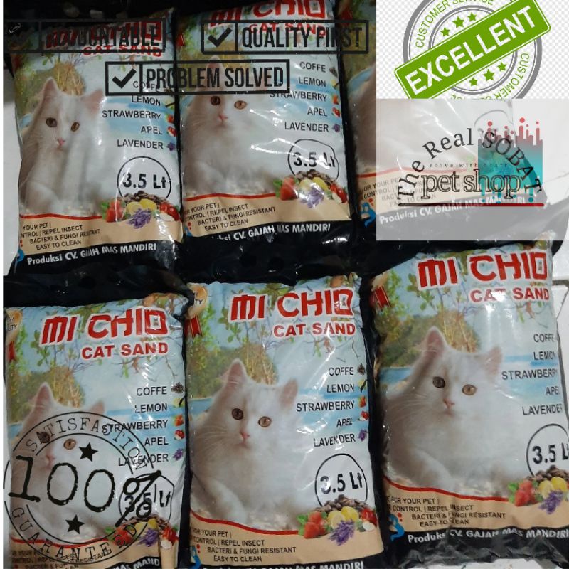 Mi Chio Cat Sand 3,5 Liter | Pasir Kucing Bentonit Mi Chio 3,5 Liter
