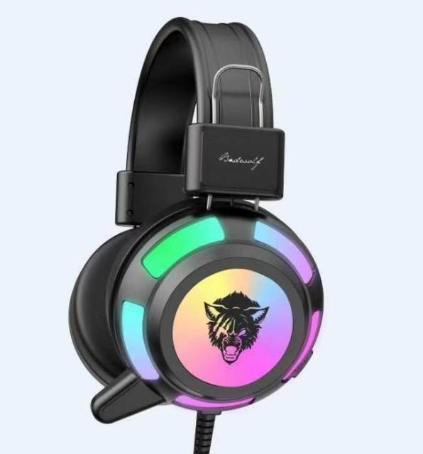 V8 RGB Super Bass Gaming Headset Cool Light