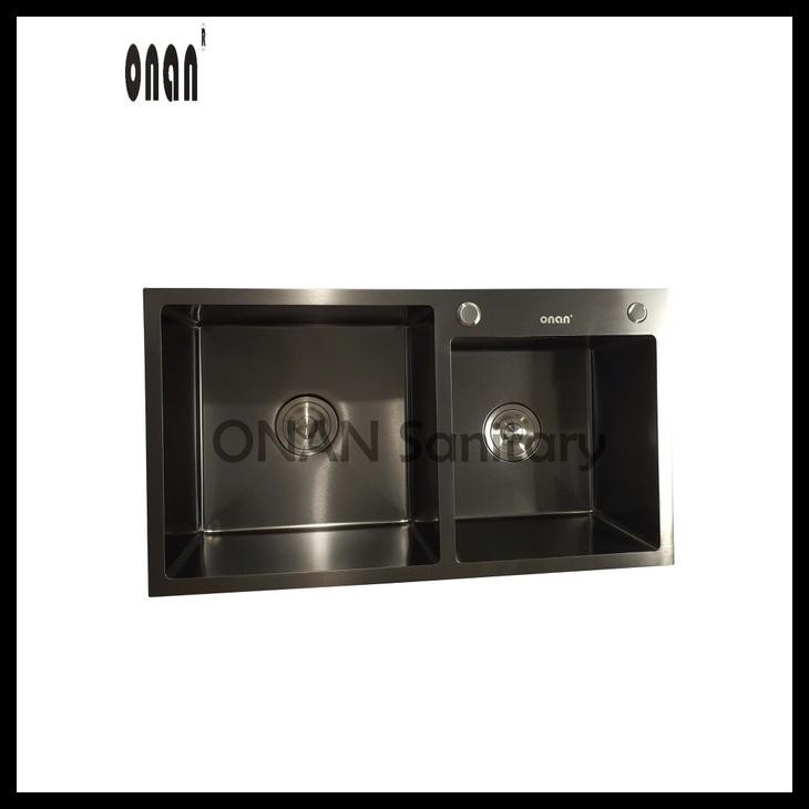 Kitchen Sink Onan 7541 Black Stainless