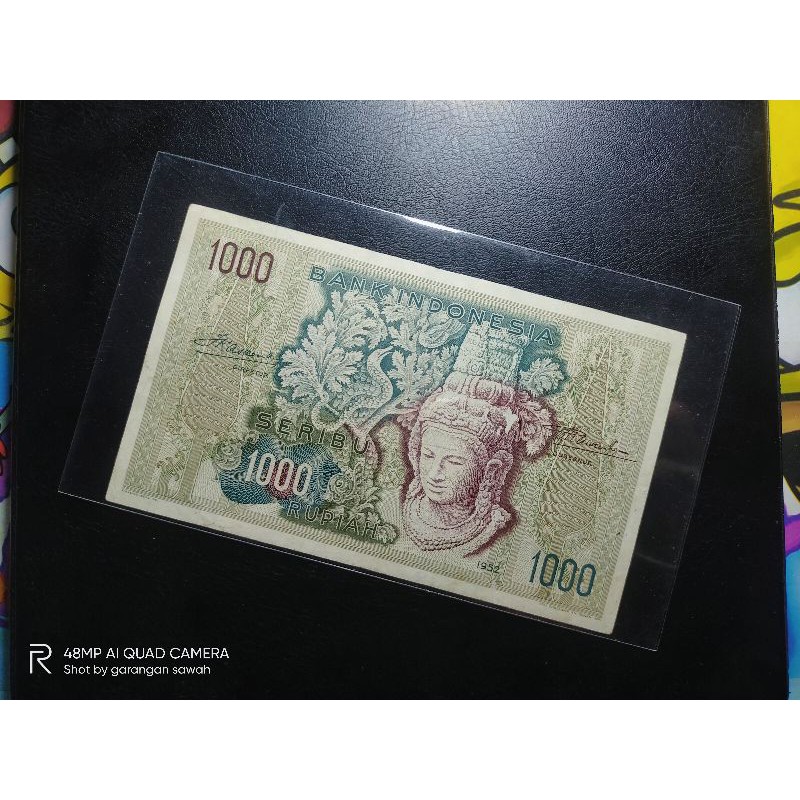 uang kuno 1000 budaya 1952