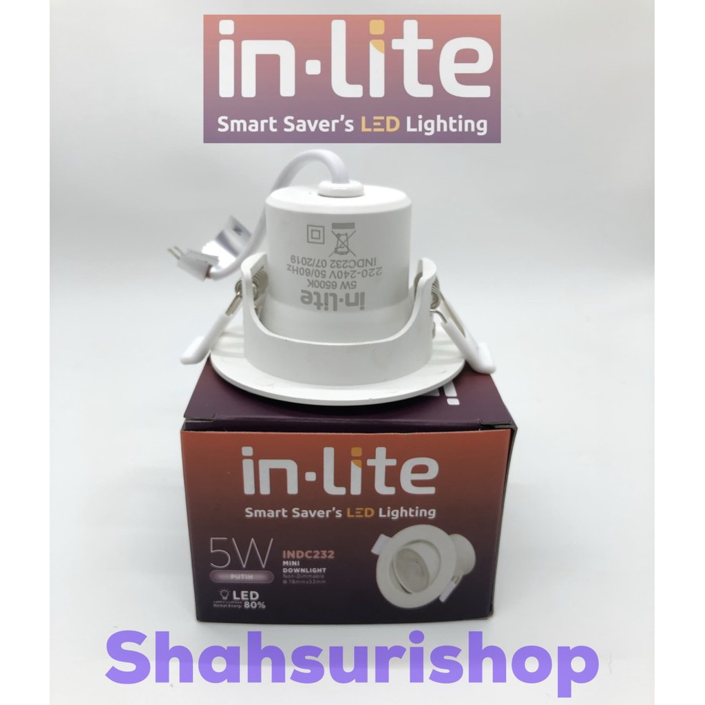 LAMPU SOROT INLITE IN-LITE 5W 5 W 5WATT 5 WATT INDC232