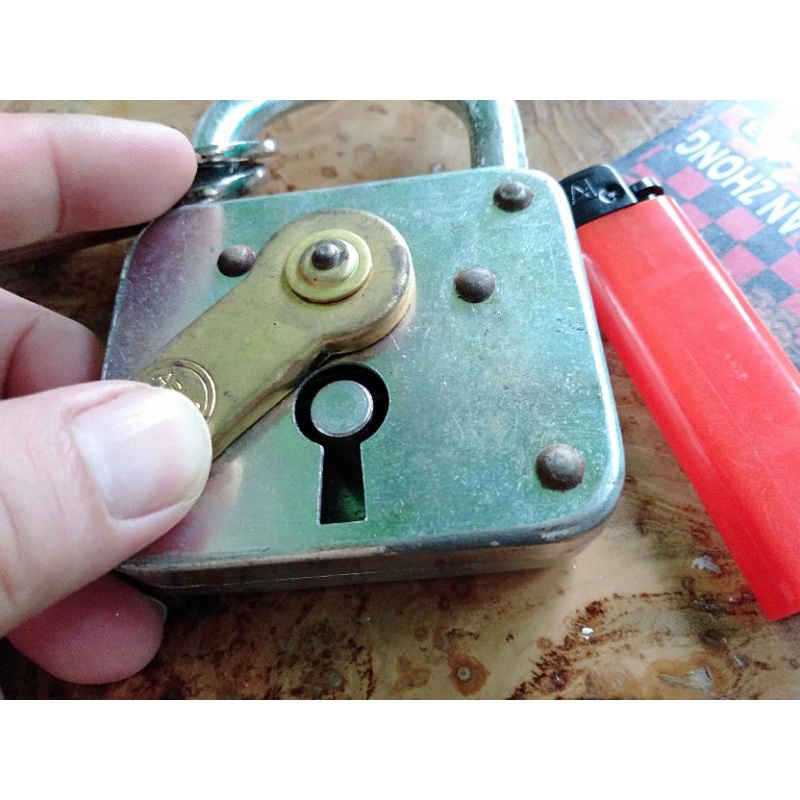 Gembok Gerendel kunci Abus Germany jadul kuno antik lama