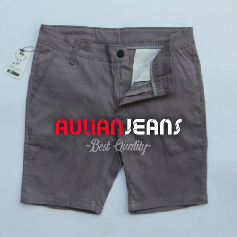 Celana Pendek Pria / Celana Pendek Chino Premium / Celana Pendek Bahan Melar Elastis Karet Distro Pr