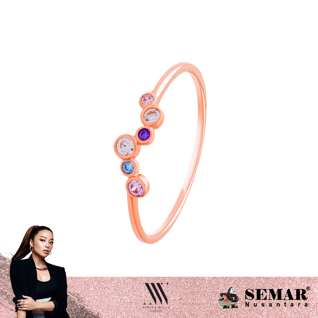 Nikita Willy Gold Cincin Emas Positano Original - Ring 17K Semar Nusantara