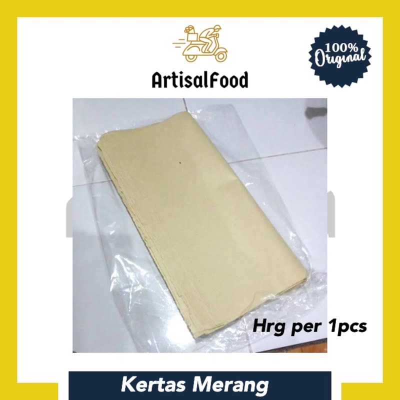 

Kertas Merang / Kertas Minyak Makanan / Kertas Gorengan (5 lembar)
