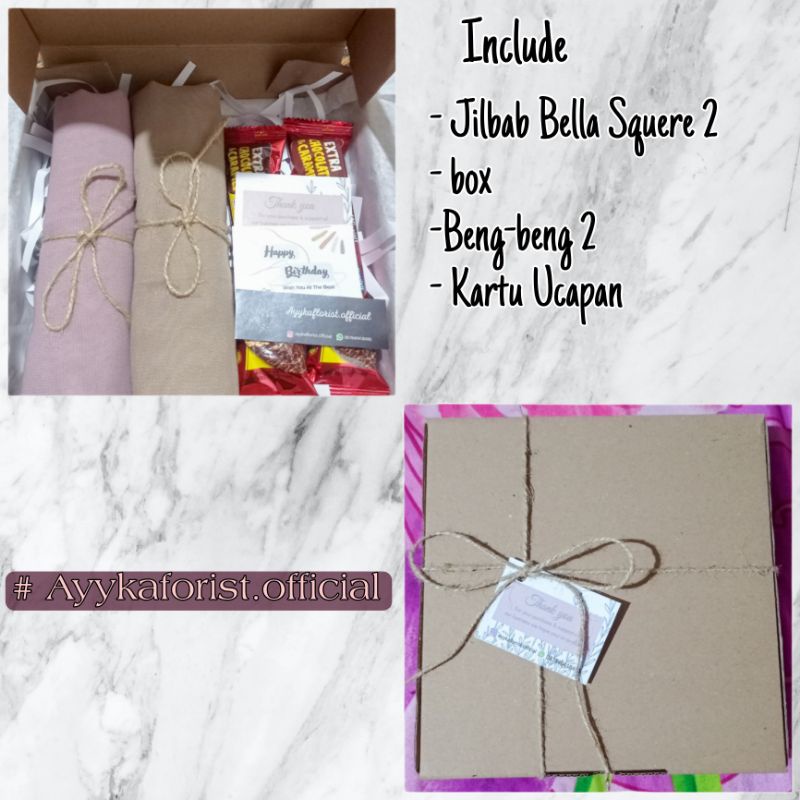 

Hampers Jilbab Termurah + packaging