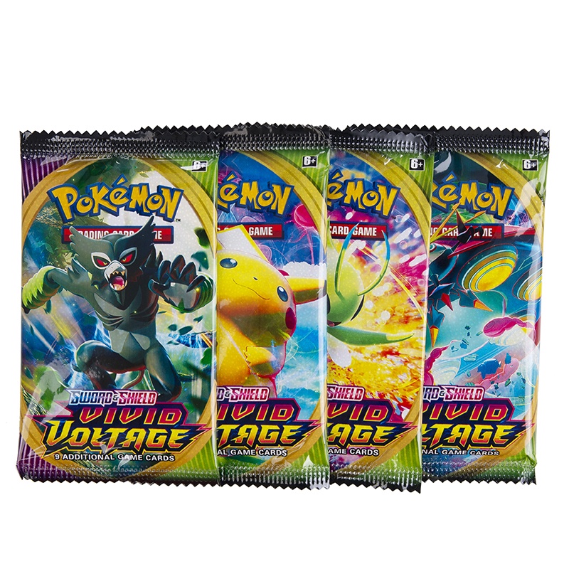 324pcs Mainan Kartu Pokemon Booster TCG Sword Dan Shield Untuk Koleksi Anak