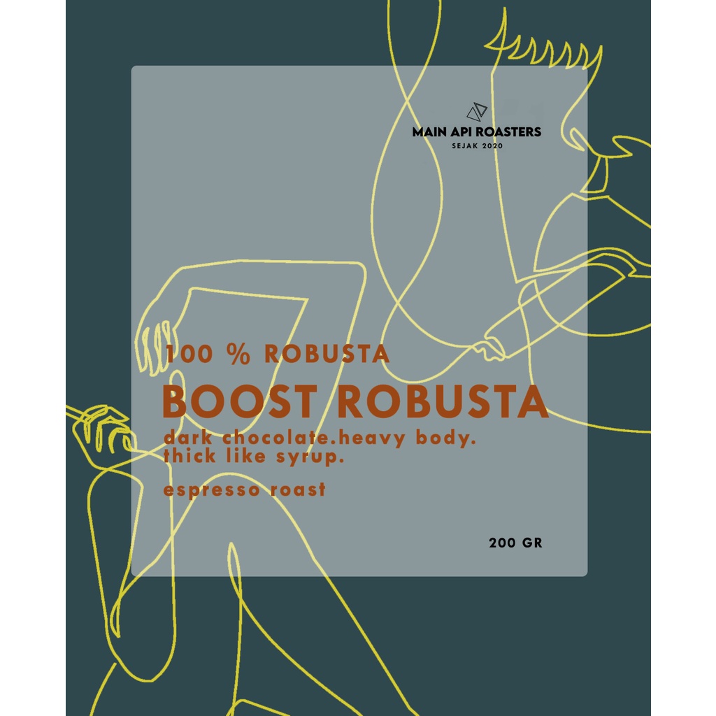 

BIJI KOPI 200GR 100% ROBUSTA Es Kopi Susu - Biji/Bubuk