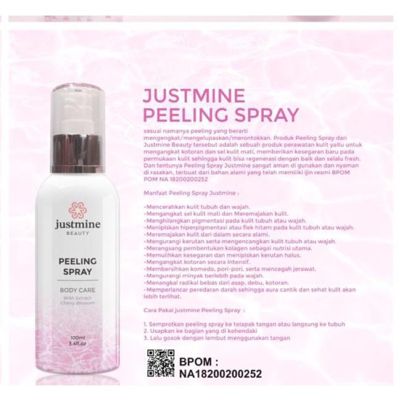 peeling spray justmine / justmine peeling spray