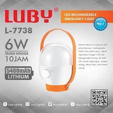 LED Emergency Luby 6W Lithium L-7738 Rechargeable
