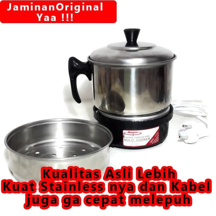 Alat Dapur Panci Listrik Serbaguna Multi Cooker Maspion