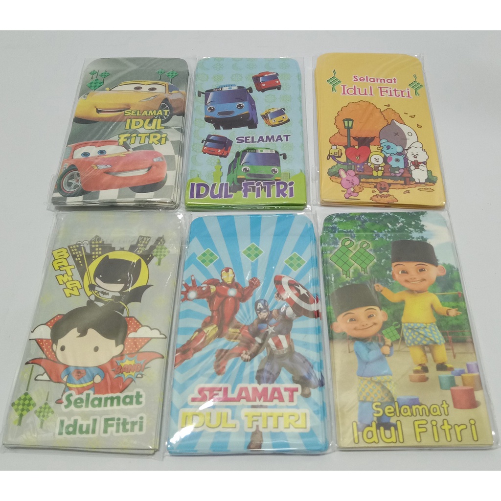 

Amplop Lebaran karakter unik/amplop Idul fitri/amplop karakter anak