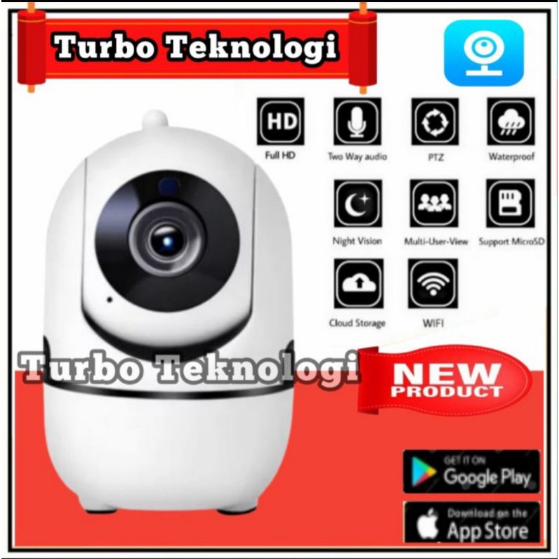Kamera CCTV IP CCTV Ycc365Pluss Auto Tracking 5MP 1080P Full HD Wireless