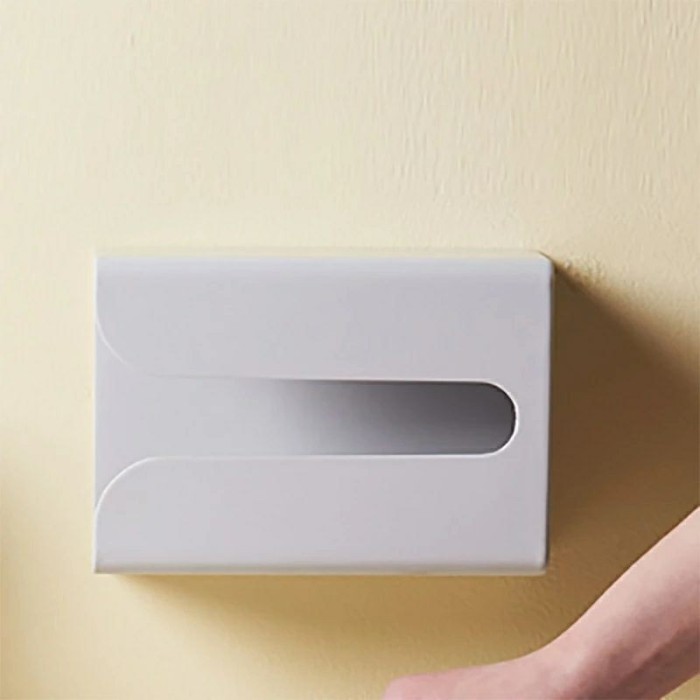 Kotak Tissue Tempel Dinding Multifungsi Untuk Dapur/Toilet Wall Stick Tissue Box Kotak Tisu  Praktis